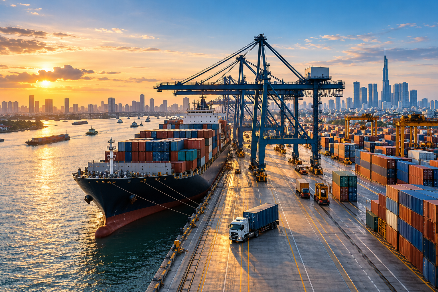 Hoạt động thương mại và logistics tại Thành phố Hồ Chí Minh
